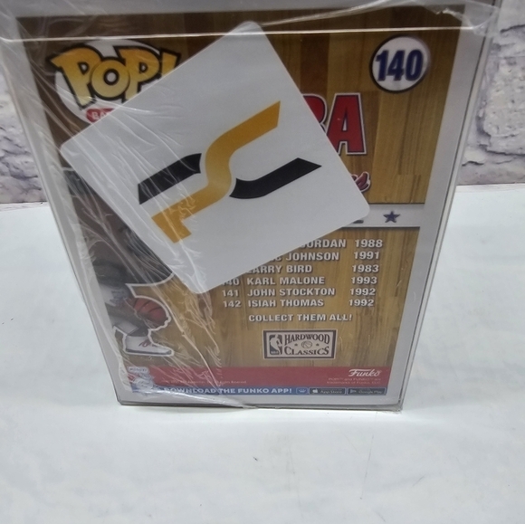 Karl Malone SIGNED FUNKO Pop #140 COA NBA All-Stars Edition Protective Case - Picture 3 of 12